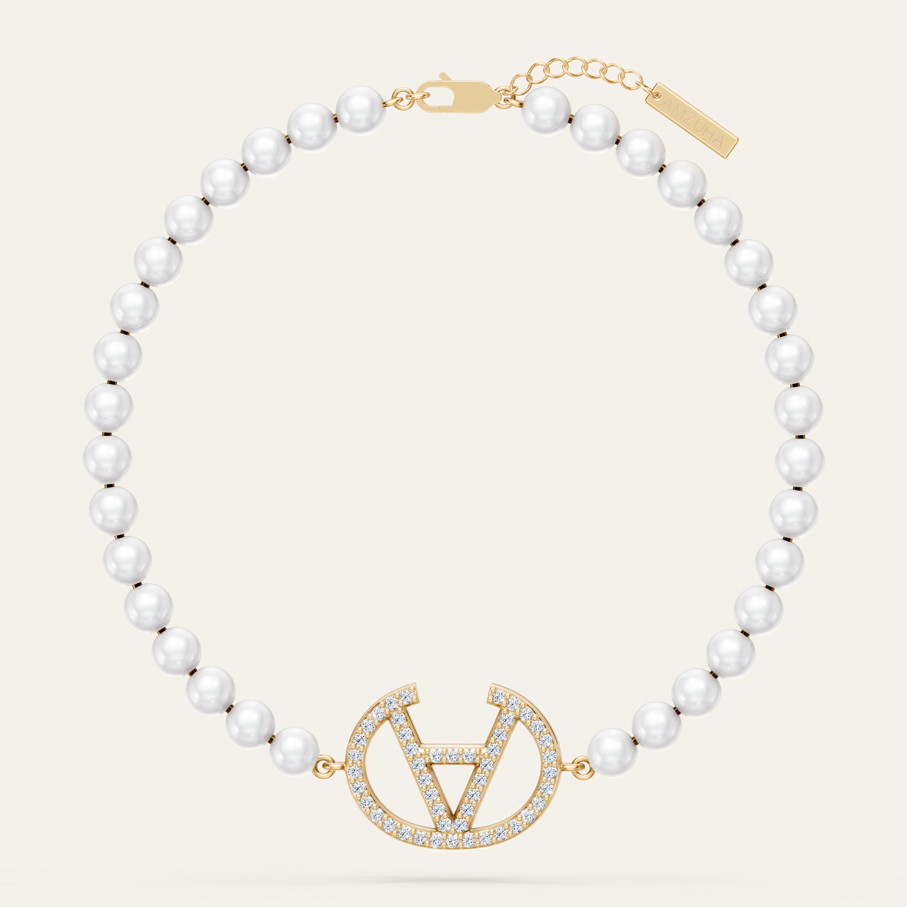 AMI Pearls Armband Pavé