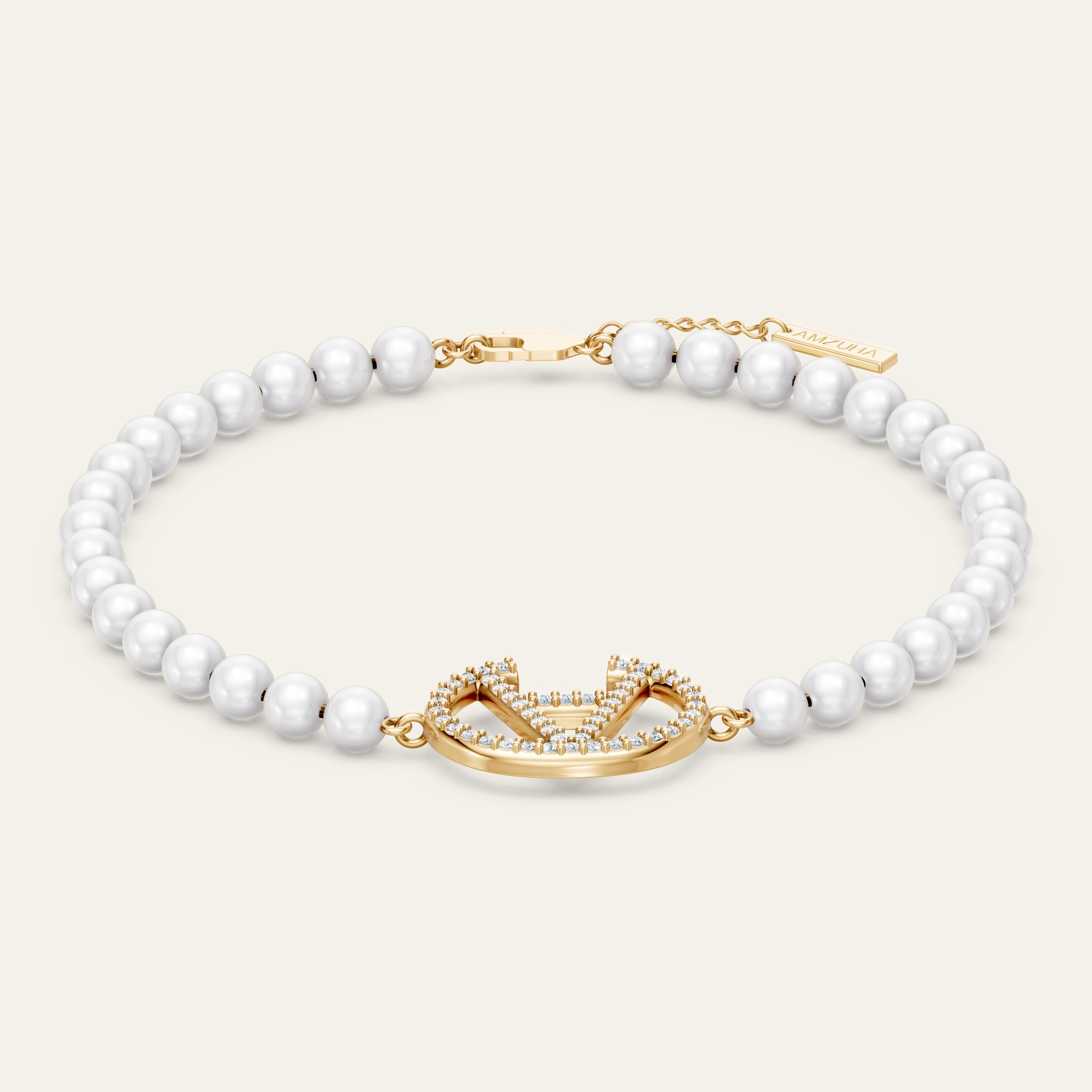 AMI Pearls Armband Pavé