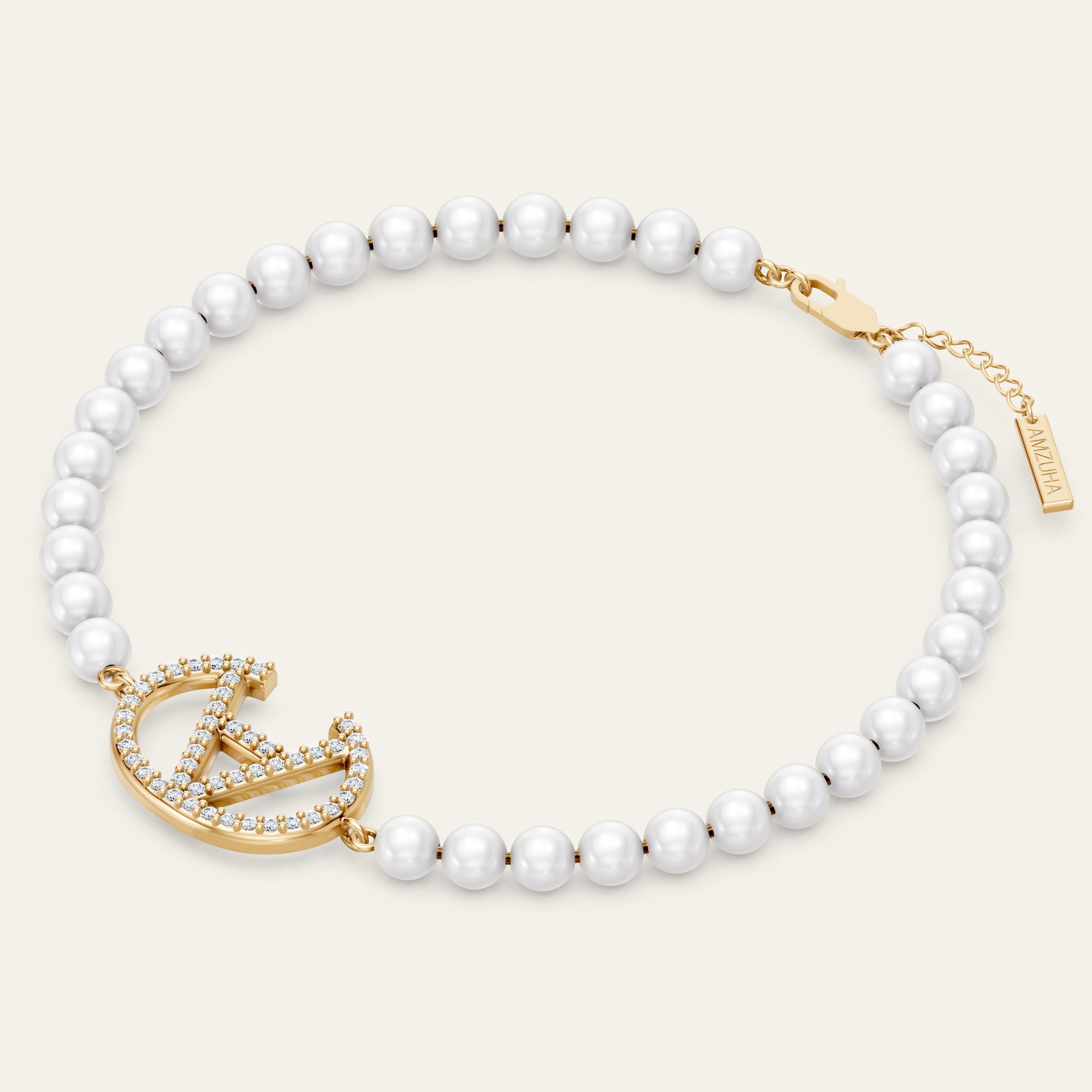 AMI Pearls Armband Pavé